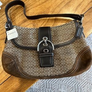 Coach Soho Signature Jacquard Flap Purse